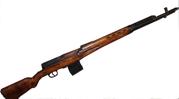 2. Самозарядная винтовка Токарева СВТ. Первый серийный образец самозарядной винтовки принятый на вооружение в СССР и выпускавшийся массовым числом.